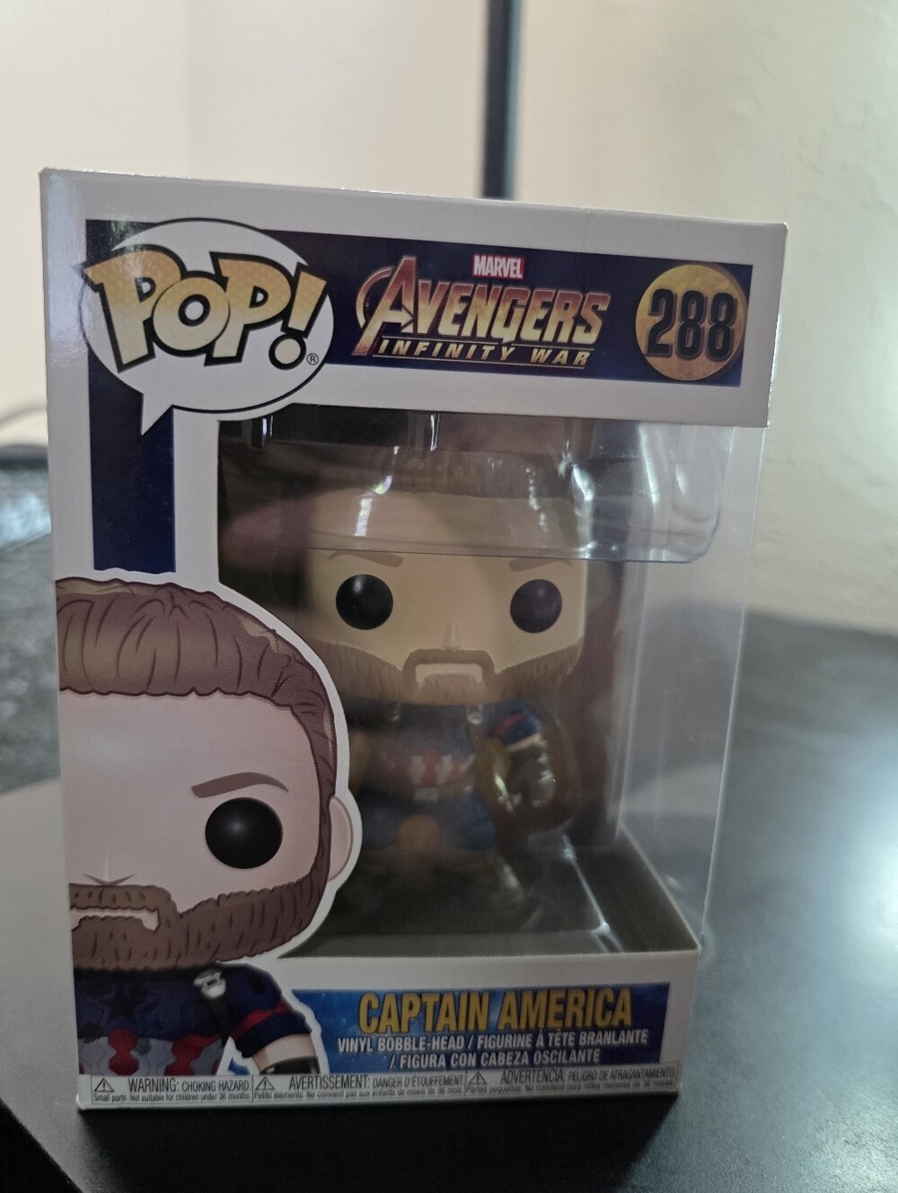 Funko Pop! Captain America (Avengers Infinity War) - Blue, Red, Gold